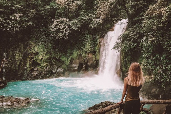 Rio Celecte Wasserfall im Tenorio Nationalpark, Costa Rica