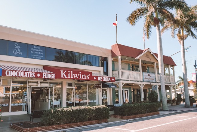 Kilwins Eiscafé in Sarasota, Florida