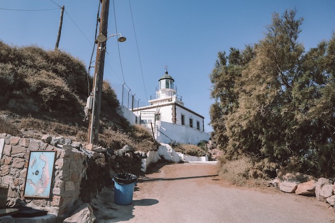 Auf dem Weg zum Santorini Lighthouse