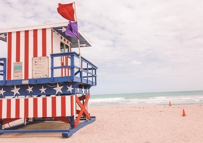 Miami Beach, wunderschöner Strand in Florida